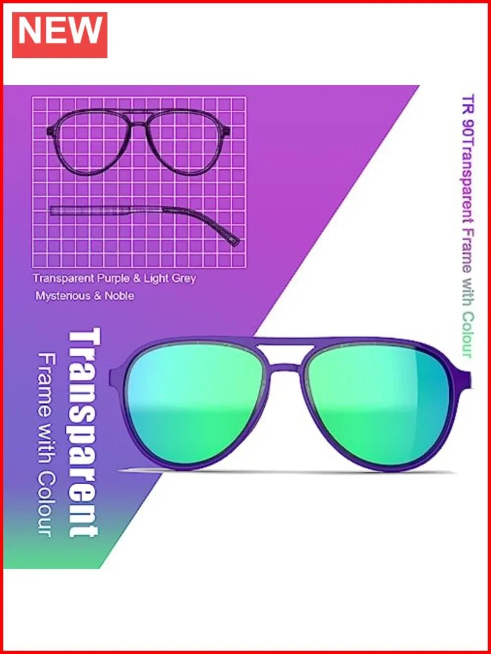 Retro 70s Sunglasses, TAC Polarized TR-90 Frame, UV400 Protection for Women Men